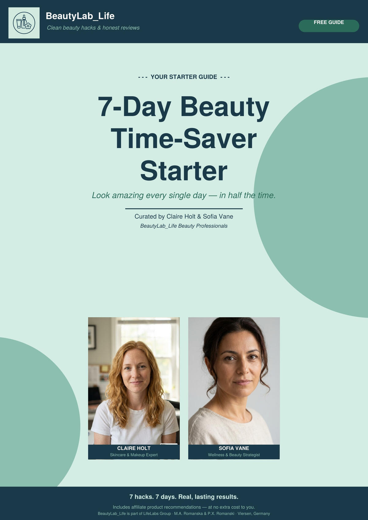 7-Day beauty time-saver starter Look amazing every single day - in half the time